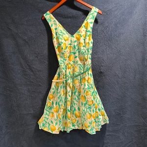 Elle Lemon print Dress